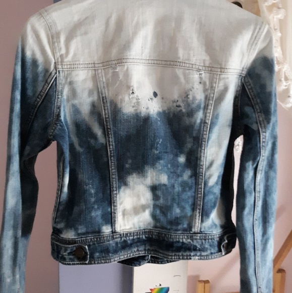 denim ombre bleached jacket - Picture 4 of 5